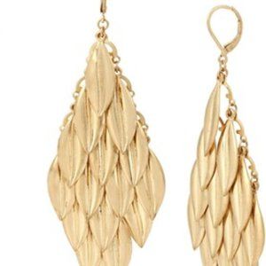 Jessica Simpson Chandelier Leaf Earrings